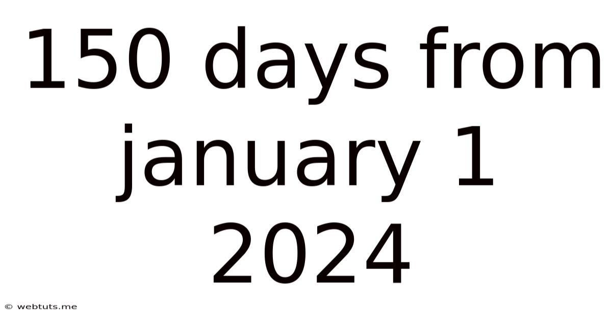 150 Days From January 1 2024