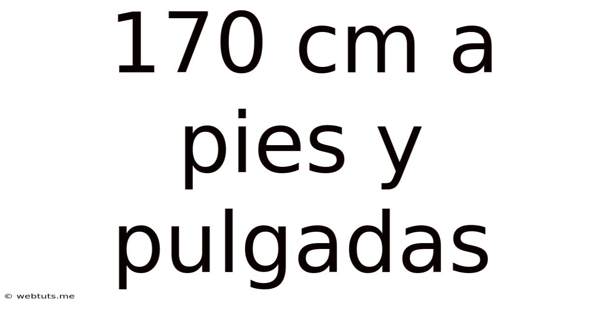 170 Cm A Pies Y Pulgadas