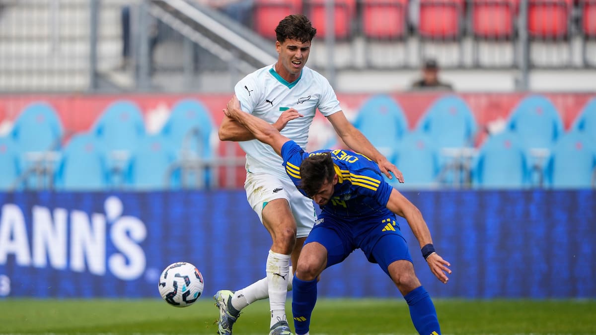 All Whites Dominate Ukraine At Halftime