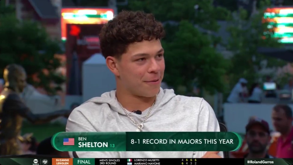 Ben Shelton Loves TNT's French Open Coverage