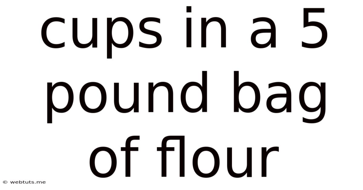 Cups In A 5 Pound Bag Of Flour