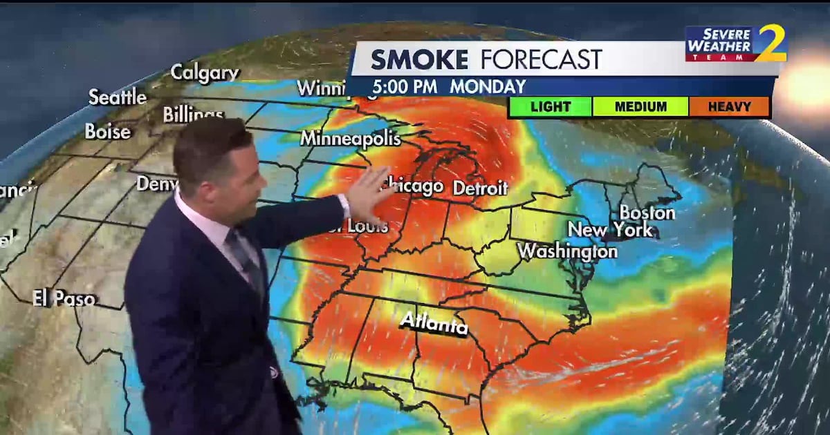 Hazy Skies Tuesday: Canada Wildfire Smoke Returns