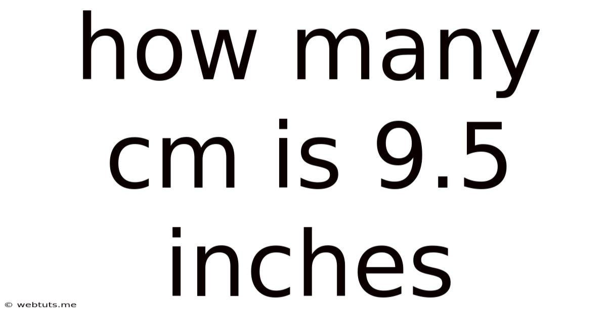 How Many Cm Is 9.5 Inches