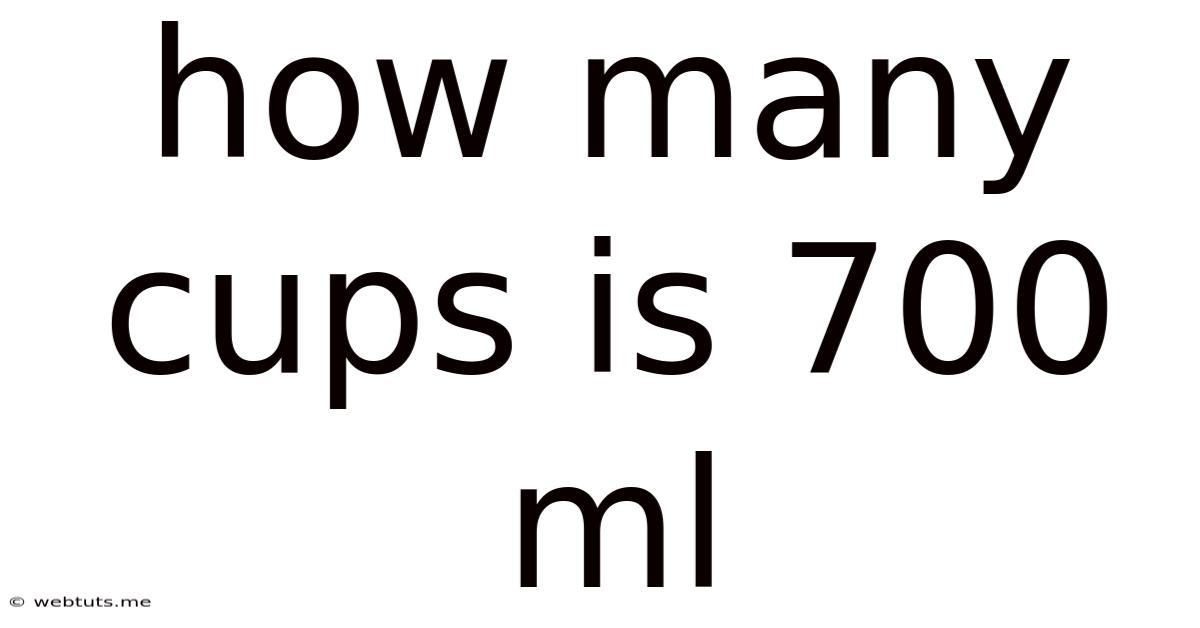 How Many Cups Is 700 Ml