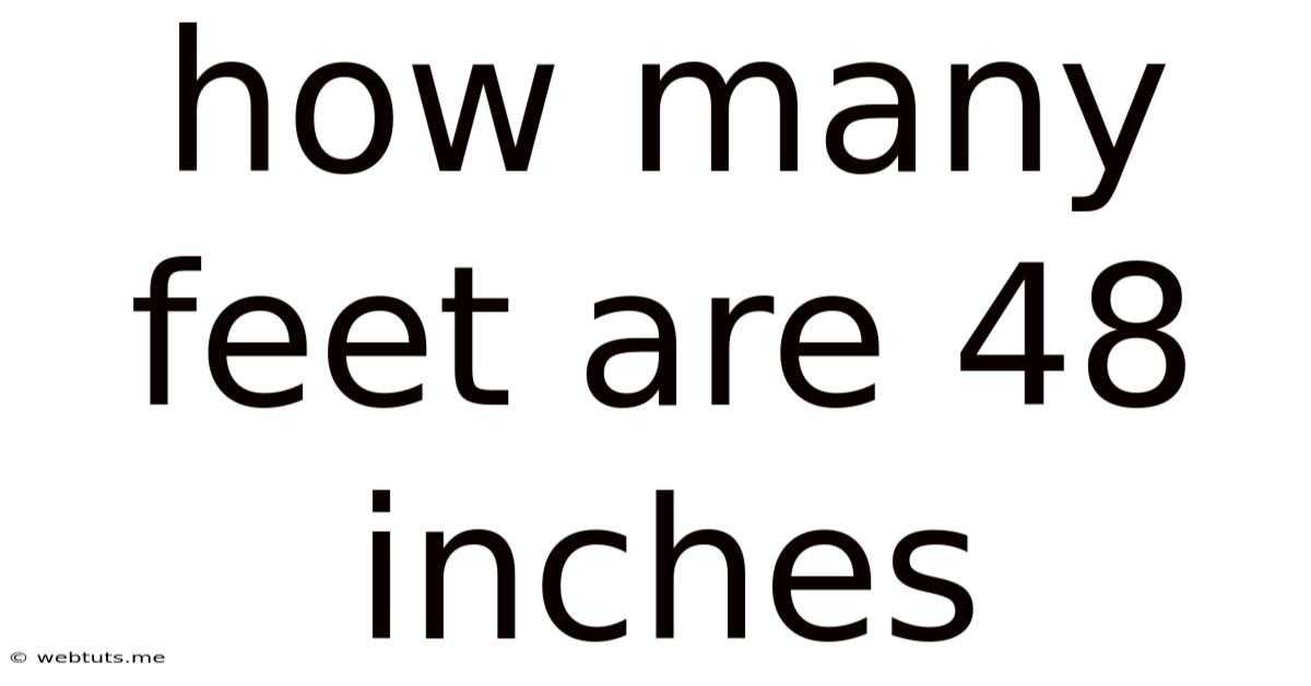 How Many Feet Are 48 Inches