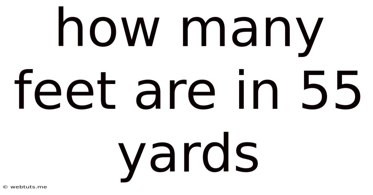 How Many Feet Are In 55 Yards