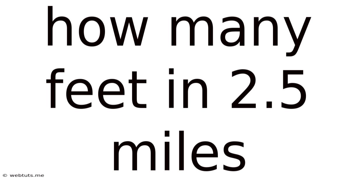 How Many Feet In 2.5 Miles