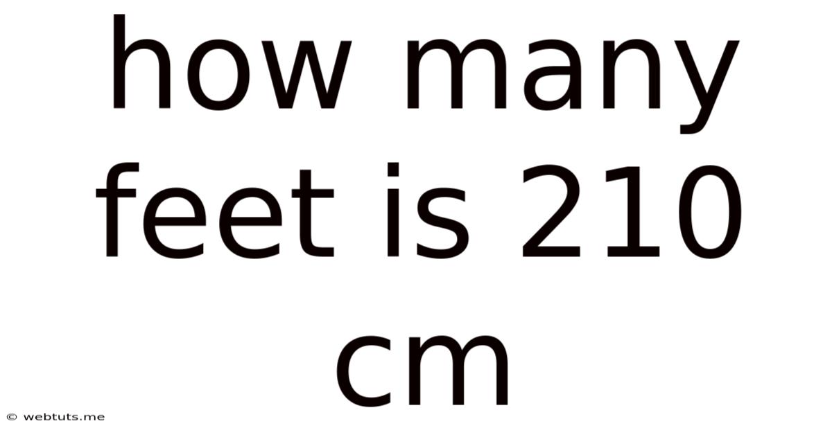 How Many Feet Is 210 Cm