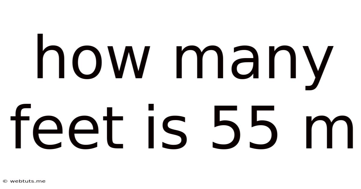 How Many Feet Is 55 M