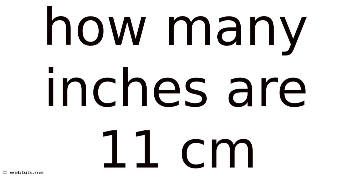 How Many Inches Are 11 Cm