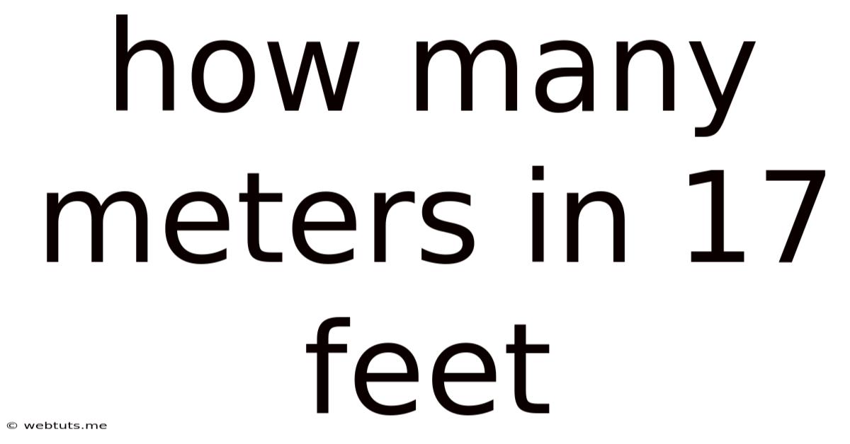 How Many Meters In 17 Feet