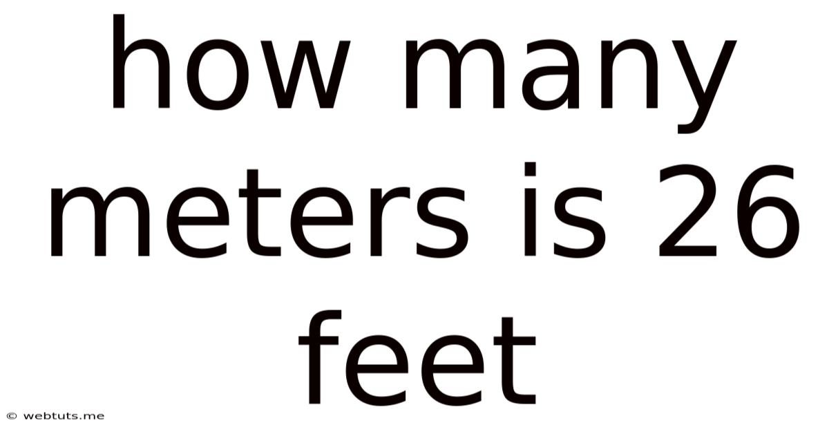 How Many Meters Is 26 Feet
