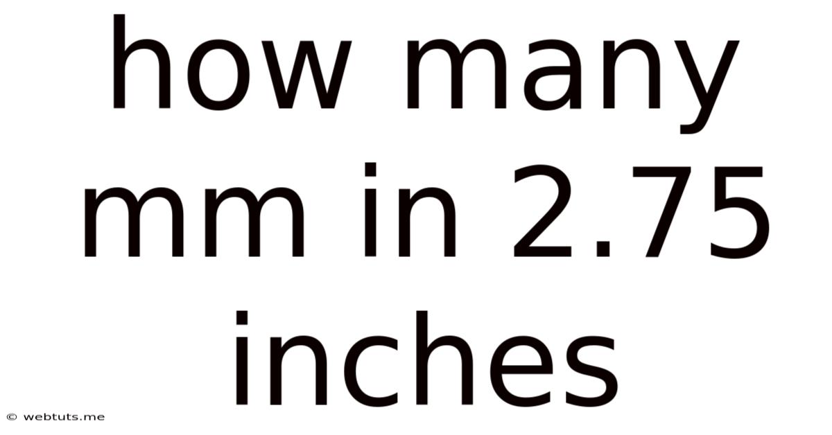 How Many Mm In 2.75 Inches
