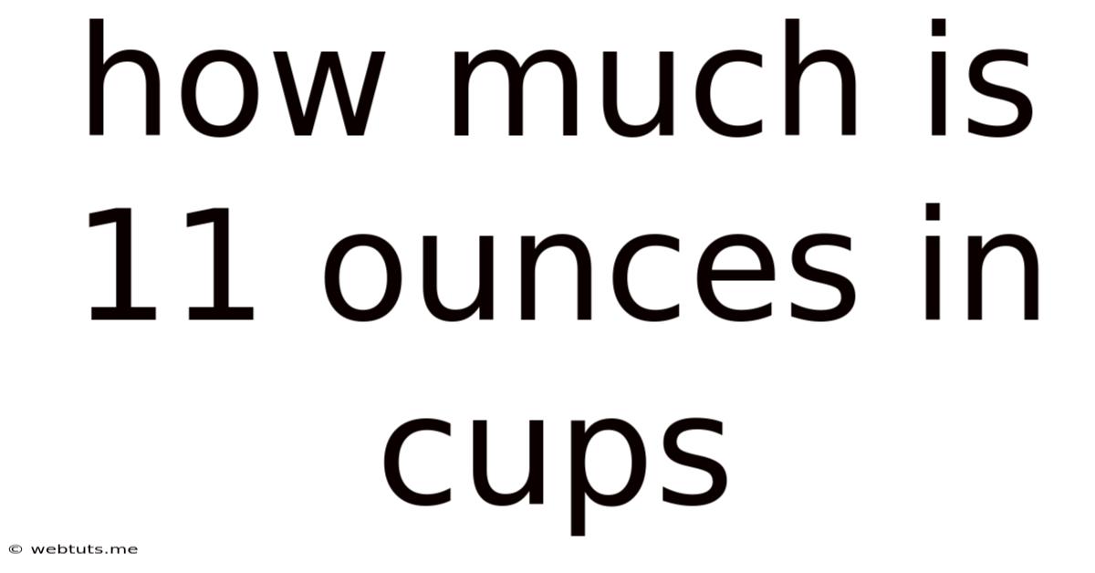 How Much Is 11 Ounces In Cups