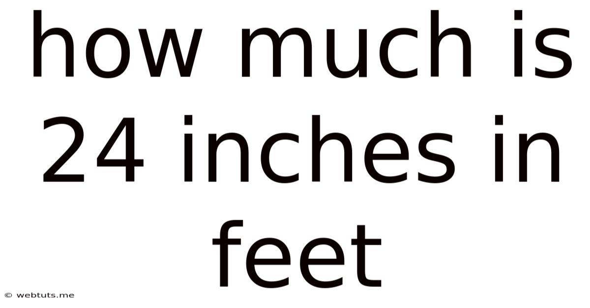 How Much Is 24 Inches In Feet
