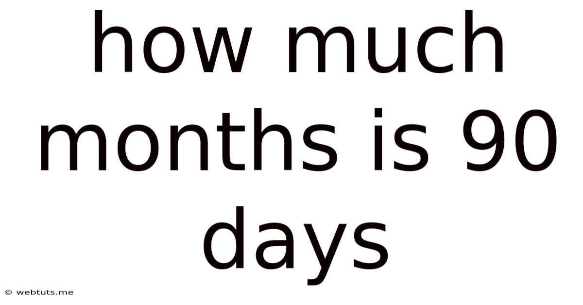 How Much Months Is 90 Days
