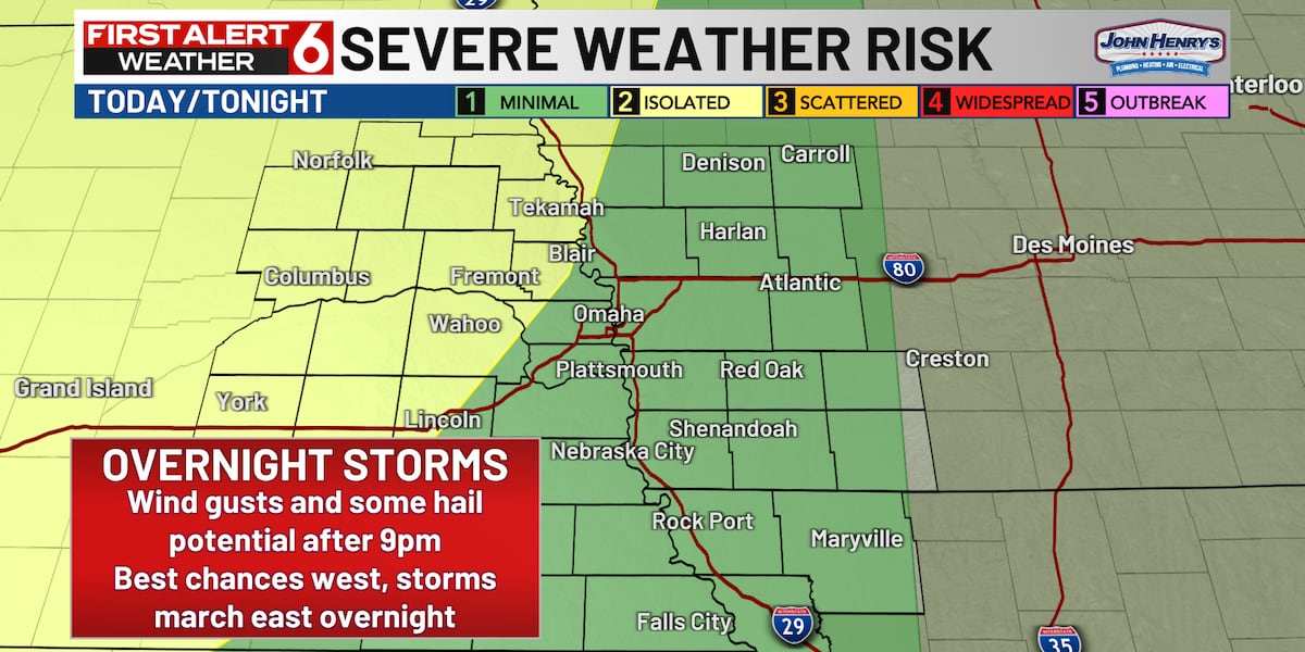 Jade's First Alert 6: Evening Warmth, Overnight Storms?