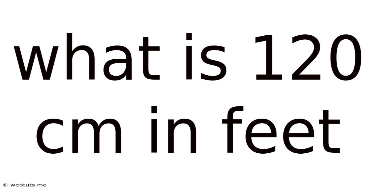 What Is 120 Cm In Feet